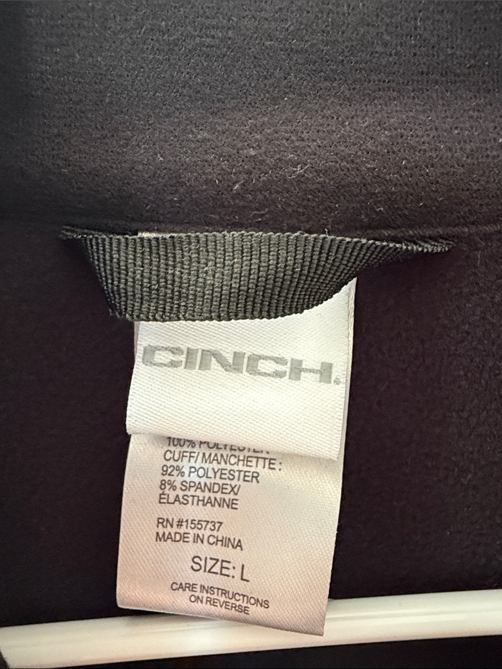 Cinch Black Performance Softshell Jacket - Picture 2 of 3